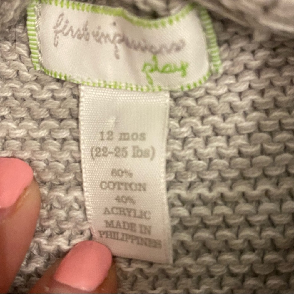 First Impressions sweater size 12 months - Picture 2 of 4